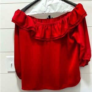 JCrew, size Medium, off the shoulder shirt. EUC, smoke free home